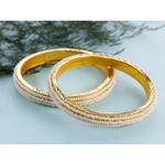 Buy Kord Store Fashion Jewellery Traditional Gold Plated Bangles Set For Girls And Women (Size - 26) KSBAN50030 - Purplle