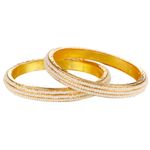 Buy Kord Store Fashion Jewellery Traditional Gold Plated Bangles Set For Girls And Women (Size -28) KSBAN50031 - Purplle