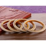 Buy Kord Store Fashion Jewellery Traditional Gold Plated Bangles Set For Girls And Women (Size -28) KSBAN50035 - Purplle