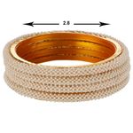 Buy Kord Store Fashion Jewellery Traditional Gold Plated Bangles Set For Girls And Women (Size -28) KSBAN50035 - Purplle