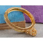 Buy Kord Store Fashion Jewellery Traditional Gold Plated Bangles Set For Girls And Women (Size - 26) KSBAN50044 - Purplle