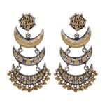 Buy Kord Store Special Triple Moon With Heart Design Indian Traditional Earring KSEAR70072 - Purplle