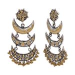 Buy Kord Store Special Triple Moon With Heart Design Indian Traditional Earring KSEAR70072 - Purplle