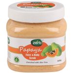 Buy Zerb Gentle Exfoliating Papaya Face and Body Scrub|Dead Skin Remover and Revitalise Healthy Skin Glow Set of 2 x 500 g - Purplle