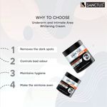 Buy Sanctus Underarm & Intimate Area Whitening Cream For Men (100 g) (Best Whitening Cream For Men - Advanced Odour Control Formula) - Purplle