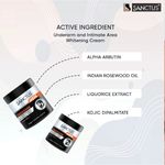 Buy Sanctus Underarm & Intimate Area Whitening Cream For Men (100 g) (Best Whitening Cream For Men - Advanced Odour Control Formula) - Purplle