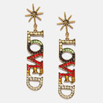 Buy Ferosh Amor Dangler Earrings - Purplle