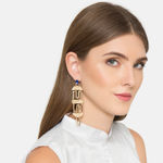 Buy Ferosh Chrysta Gold Earrings - Purplle