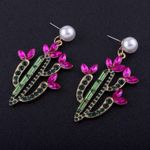 Buy Ferosh Ilus Cactus Earrings - Purplle
