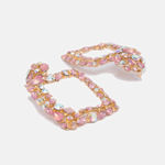 Buy Ferosh Rayen Pink Rhinestone Earrings - Purplle