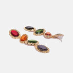 Buy Ferosh Bolour Golden Drop Earrings - Purplle