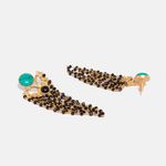 Buy Ferosh Designer Gohar Golden Earrings - Purplle