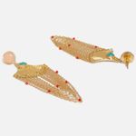 Buy Ferosh Zarmina Red Beaded Earrings - Purplle