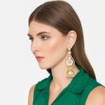 Buy Ferosh Ibriz Pearl Jhumki Earrings - Purplle