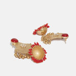 Buy Ferosh Nudara Pearl Red Earrings - Purplle