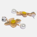 Buy Ferosh Sirvart Floral Drop Earrings - Purplle
