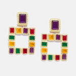 Buy Ferosh Exotic Russet Stone Earrings - Purplle