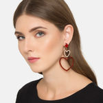 Buy Ferosh Aimee Heart Earrings - Purplle