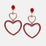 Buy Ferosh Aimee Heart Earrings - Purplle