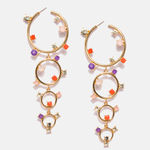 Buy Ferosh Philia Circular Layered Earrings - Purplle