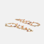 Buy Ferosh Philia Circular Layered Earrings - Purplle