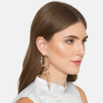 Buy Ferosh Philia Circular Layered Earrings - Purplle