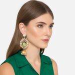 Buy Ferosh Fiorello Drop Jhumki Earrings - Purplle
