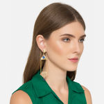 Buy Ferosh Jozette Gold Ethnic Earrings - Purplle