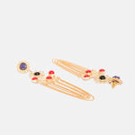 Buy Ferosh Merah Chained Drop Earrings - Purplle