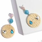 Buy Ferosh Mysie Cane Earrings - Purplle
