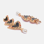 Buy Ferosh Chiara Heart-Trio Drop Earrings - Purplle