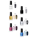 Buy NICOLE DIARY 1 Bottle Nail Stamping Polish Varnish Colorful Nail Art Plate Printing Polish Lacquer Manicure Nail Art Varnish (ND06) (6 ml) - Purplle