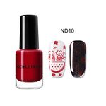 Buy NICOLE DIARY 1 Bottle Nail Stamping Polish Varnish Colorful Nail Art Plate Printing Polish Lacquer Manicure Nail Art Varnish (ND10) (6 ml) - Purplle