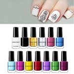 Buy NICOLE DIARY 1 Bottle Nail Stamping Polish Varnish Colorful Nail Art Plate Printing Polish Lacquer Manicure Nail Art Varnish (ND10) (6 ml) - Purplle