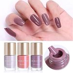 Buy NICOLE DIARY Nail Polish Nude Series Varnish Polish Quick Dry Eco-friendly Nail Art Lacquer (NDNS01 - Twilight Grey) (9 ml) - Purplle