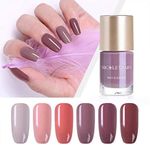 Buy NICOLE DIARY Nail Polish Nude Series Varnish Polish Quick Dry Eco-friendly Nail Art Lacquer (NDNS01 - Twilight Grey) (9 ml) - Purplle