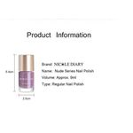 Buy NICOLE DIARY Nail Polish Nude Series Varnish Polish Quick Dry Eco-friendly Nail Art Lacquer (NDNS01 - Twilight Grey) (9 ml) - Purplle