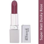 Buy Bonjour Paris Premium Super-Matt Lipstick (Matt Dusky Rose) (4.2 g) - Purplle