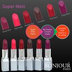 Buy Bonjour Paris Premium Super-Matt Lipstick (Matt Reddish Pink) (4.2 g) - Purplle