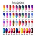 Buy Azure Beauty Newest Nail Gel Polish Temperature Changing Nail Color Soak-off LED/UV Gel Polish (12 ml) 1pcs Nail Gel For Nail Art (Azure - T14) - Purplle