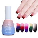 Buy BORN PRETTY Thermal Nail Gel Polish 3 in 1 Temperature Color Changing Nail Art Soak Off UV Gel Varnish Long Lasting Gel (BP-11) (10 ml) - Purplle