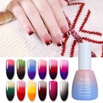 Buy BORN PRETTY Thermal Nail Gel Polish 3 in 1 Temperature Color Changing Nail Art Soak Off UV Gel Varnish Long Lasting Gel (BP-11) (10 ml) - Purplle