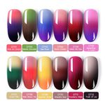 Buy BORN PRETTY Thermal Nail Gel Polish 3 in 1 Temperature Color Changing Nail Art Soak Off UV Gel Varnish Long Lasting Gel (BP-DT03) (6 ml) - Purplle