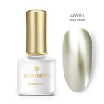 Buy BORN PRETTY Nail Gel Polish Mirror Metal Effect Soak Off UV Gel Nail Polish Nail Art Manicure Varnish Gel Lacquers (BP-MW01) (6 ml) - Purplle
