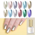 Buy BORN PRETTY Nail Gel Polish Mirror Metal Effect Soak Off UV Gel Nail Polish Nail Art Manicure Varnish Gel Lacquers (BP-MW06) (6 ml) - Purplle