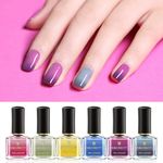 Buy BORN PRETTY Thermal Nail Polish Temperature Color Changing Nail Art Varnish Lacquer Manicure Design Nail Art Polish (BP-BT08) (6 ml) - Purplle