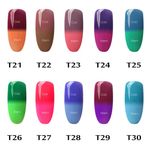 Buy Gelfavor Nail Polish Hybrid varnish French Manicure UV Led Gel Nail Polish Nail Art base top Primer Temperature color change (GF-T29) (7 ml) - Purplle