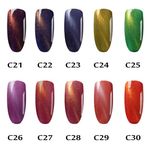 Buy GELFVOR Gel Nail Polish Nail Art Cat Eyes Magnet UV Semi Permanent Gel Polish Base top Coat Extension For Manicure Design (GF-C25) (7 ml) - Purplle