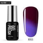 Buy Modelones Fashion Color Thermal Gel Polish UV Led Change Color Temperature Nail Gel Polish DIY Glitter Nail Polish (MS-8311) (7 ml) - Purplle