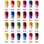 Buy Modelones Fashion Color Thermal Gel Polish UV Led Change Color Temperature Nail Gel Polish DIY Glitter Nail Polish (MS-8311) (7 ml) - Purplle